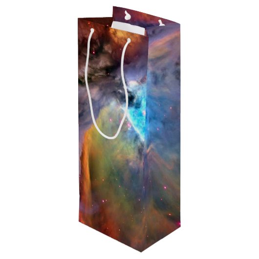 Orion Nebula Space Galaxy Wijn Cadeautas (Achterkant Gekanteld)
