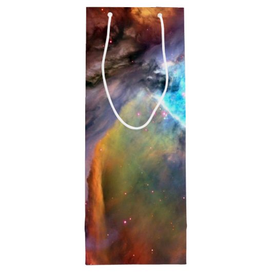 Orion Nebula Space Galaxy Wijn Cadeautas (Achterkant)