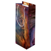 Orion Nebula Space Galaxy Wijn Cadeautas (Voorkant Gekanteld)