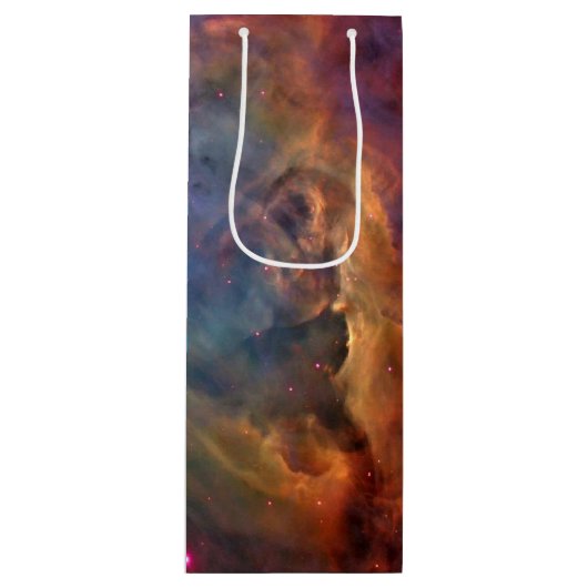 Orion Nebula Space Galaxy Wijn Cadeautas (Voorkant)