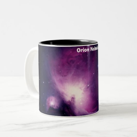 Orion Nebula Tweekleurige Koffiemok (Voorkant links)