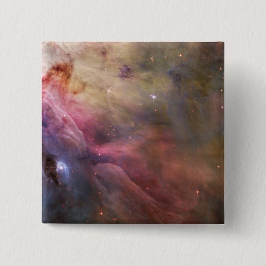 Orion Nebula Vierkante Button 5,1 Cm (Voorkant)
