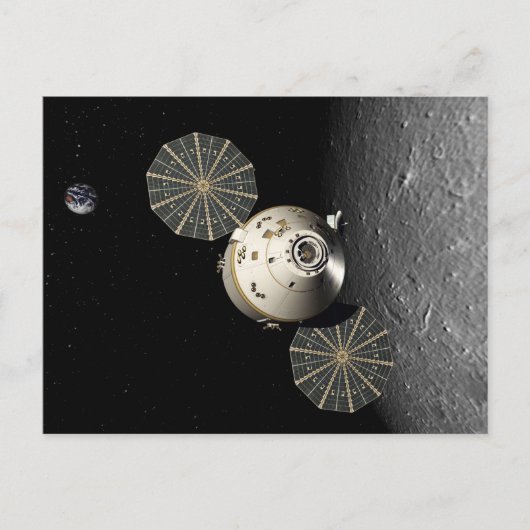Orion Spacecraft in Lunar Orbit Briefkaart (Voorkant)