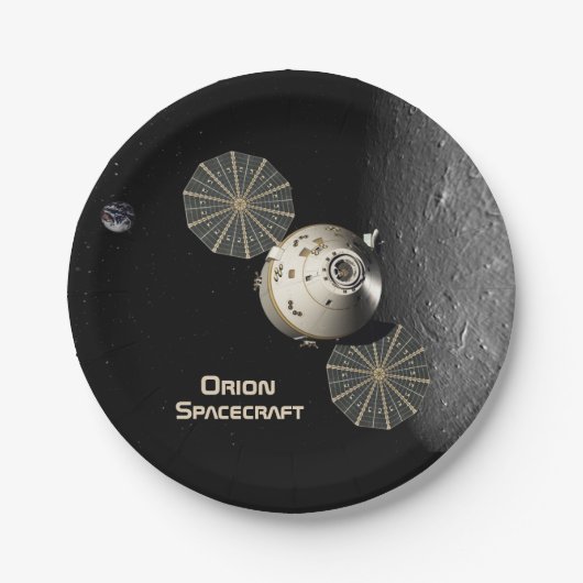 Orion Spacecraft in Lunar Orbit Papieren Bordje (Voorkant)
