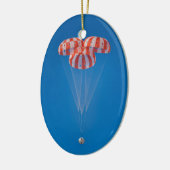 Orion Spacecraft Parachute Landing Keramisch Ornament (Links)
