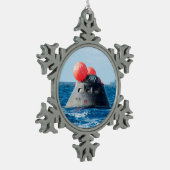 Orion Spacecraft Parachute Landing Tin Sneeuwvlok Ornament (Links)