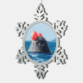 Orion Spacecraft Parachute Landing Tin Sneeuwvlok Ornament (Rechts)