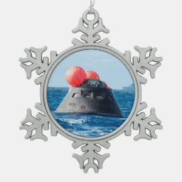 Orion Spacecraft Parachute Landing Tin Sneeuwvlok Ornament