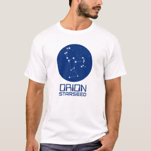 Orion Starseed T-shirt – Blauw & Wit Design