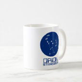 Orion Sterrenzaad Mok – Blauw & Wit Kosmisch Ontwe (Voorkant rechts)