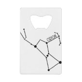 Orion the hunter Constellation Stars Creditkaart Flessenopener (Voorkant)