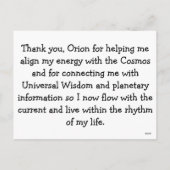 Orion the Hunter in Greek Mythology Feestdagenkaart (Achterkant)