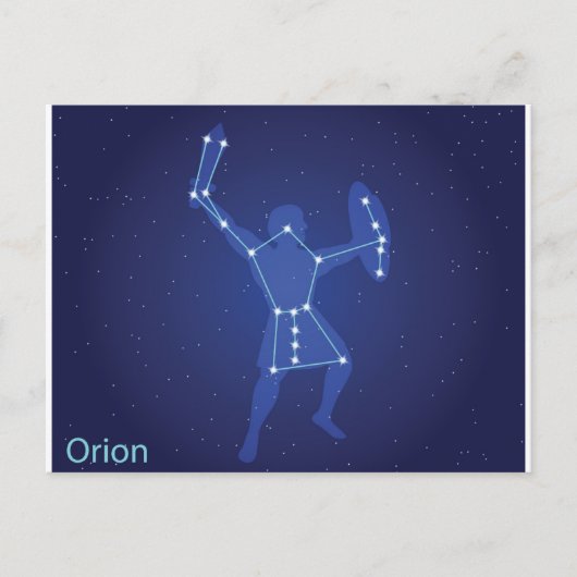 Orion the Hunter in Greek Mythology Feestdagenkaart (Voorkant)