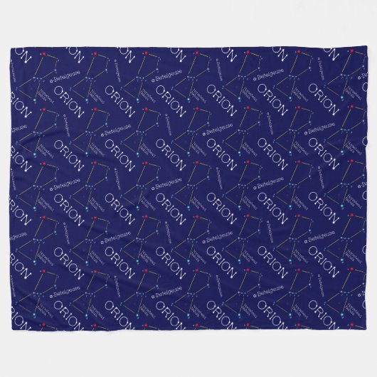 Orion van het noordelijk halfrond fleece deken (Voorkant (Horizontaal))
