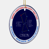 Orion van het noordelijk halfrond keramisch ornament (Rechts)