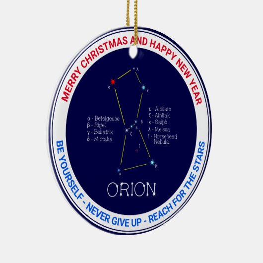 Orion van het noordelijk halfrond keramisch ornament (Rechts)