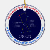 Orion van het noordelijk halfrond keramisch ornament (Voorkant)