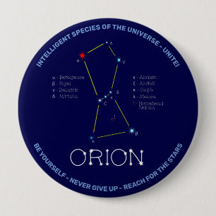 Orion van het noordelijk halfrond ronde button 4,0 cm