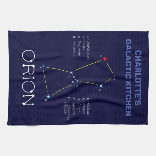 Orion van het noordelijk halfrond theedoek (Horizontaal)