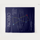 Orion van het noordelijk halfrond wandkleed (Voorkant (horizontaal))