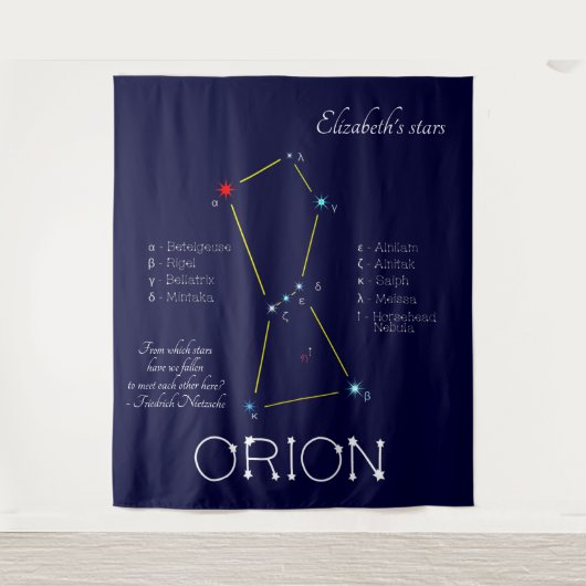 Orion van het noordelijk halfrond wandkleed (Voorkant)