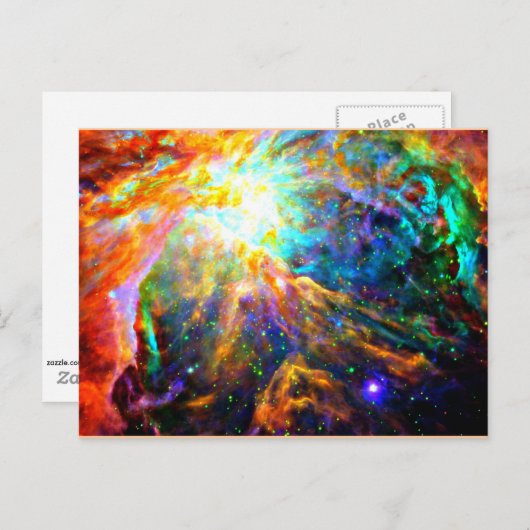 Orionnebula - emissieneubula briefkaart (Voorkant / Achterkant)