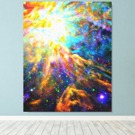 Orionnebula - emissieneubula canvas afdruk (Insitu (Houten vloer))