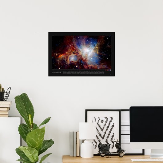 Orionnebula (Messier42, M42) Poster (Thuiskantoor)