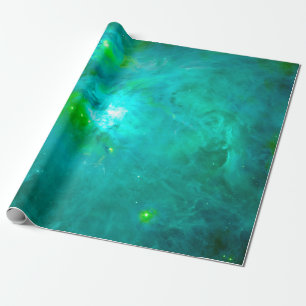 Orionnevel Aqua Teal Cadeaupapier