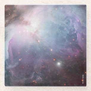 Orionnevel Astronomie blauw Roze paarse hemel ster Glazen Onderzetter
