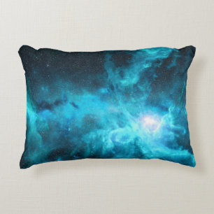 Orionnevel, blauw licht, astronomie. accent kussen
