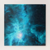 Orionnevel, blauw licht, astronomie. legpuzzel (Horizontaal)