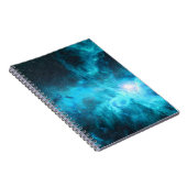 Orionnevel, blauw licht, astronomie. notitieboek (Rechterzijde)