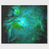 Orionnevel Diep Teal Groen Cadeaupapier (Vlak)