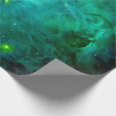 Orionnevel Diep Teal Groen Cadeaupapier (Hoek)