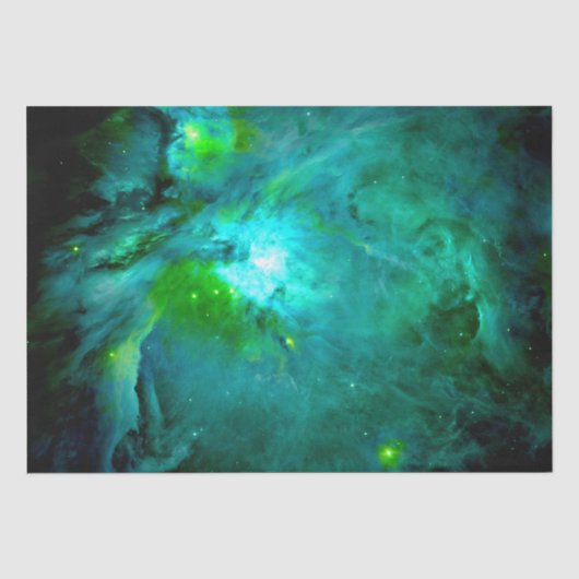 Orionnevel Groen Teal Tissuepapier (Voorkant)