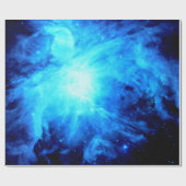 Orionnevel Levendig Blauw Cadeaupapier (Vlak)