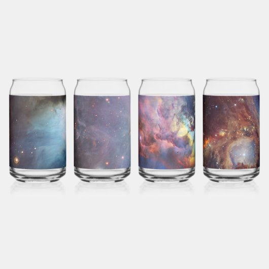Orionnevel Messier 78 echte ruimtefoto Blikvorm Glas (Voorkant)