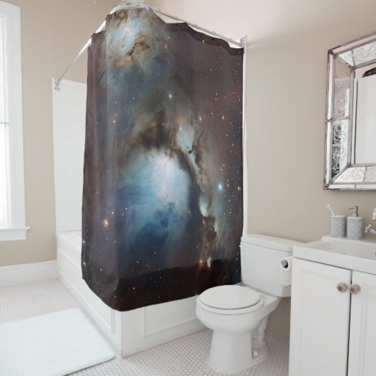 Orionnevel Messier 78 echte ruimtefoto Douchegordijn (In situ)