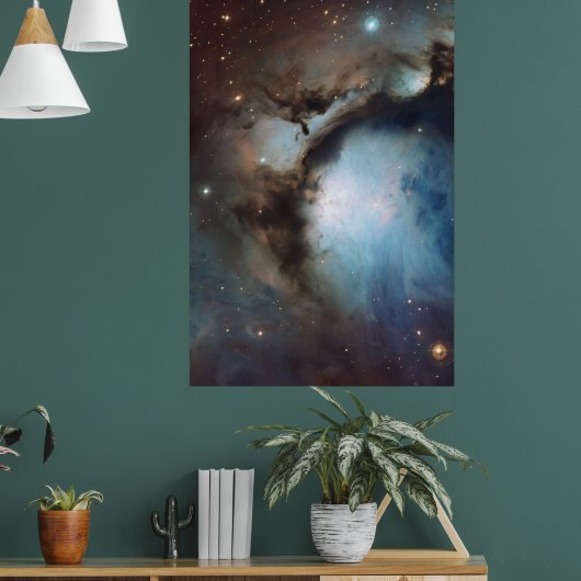 Orionnevel Messier 78 echte ruimtefoto Poster (Woonkamer 1)