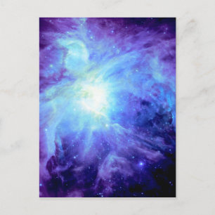 Orionnevel Turquoise Periwinkle Lavendel Sterrenst Briefkaart