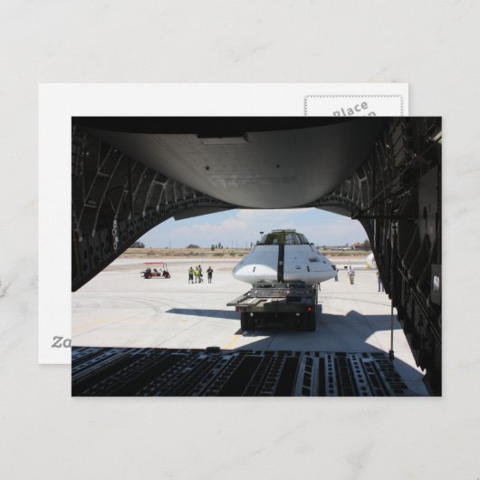 Orion's ruimtevaartuig laden briefkaart (Voorkant / Achterkant)