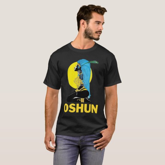 Orisha Oshun Godin of Divinity Femininity and L T-shirt (Voorkant volledig)