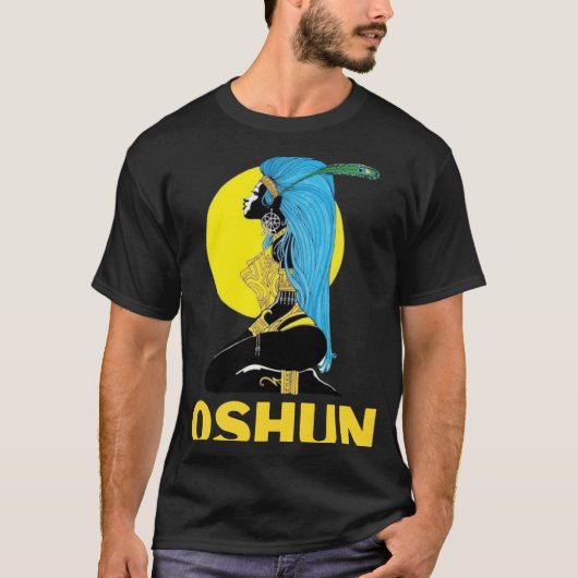 Orisha Oshun Godin of Divinity Femininity and L T-shirt (Voorkant)