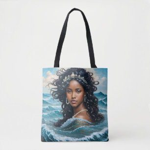 Orisha Yemaya Afrikaanse Godin Schilderij Tote Bag