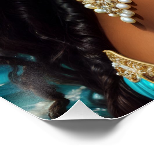 Orisha Yemaya Water Godin Art Perfect Poster (Hoek)