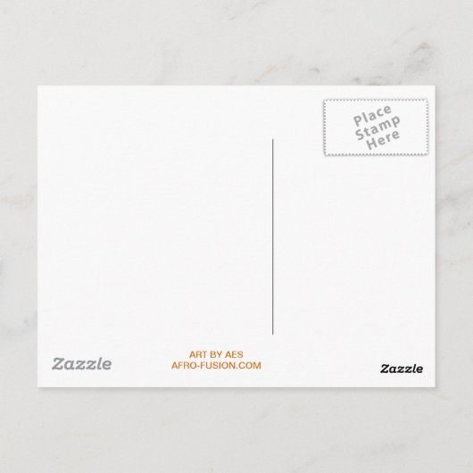 ORISHA'S JOY DANCE BRIEFKAART (Achterkant)