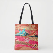 Orizuru Festival Pattern Tote Bag (Voorkant)