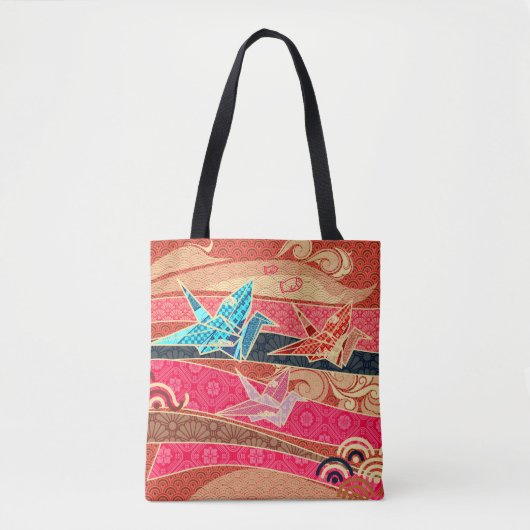 Orizuru Festival Pattern Tote Bag (Voorkant)