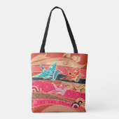 Orizuru Festival Pattern Tote Bag (Achterkant)